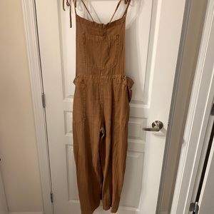 Free People linen overalls